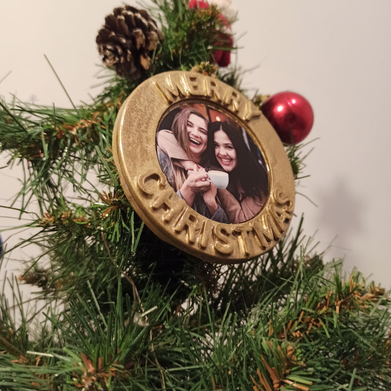 Personalized Christmas Ornaments with Photo 3D print model_7