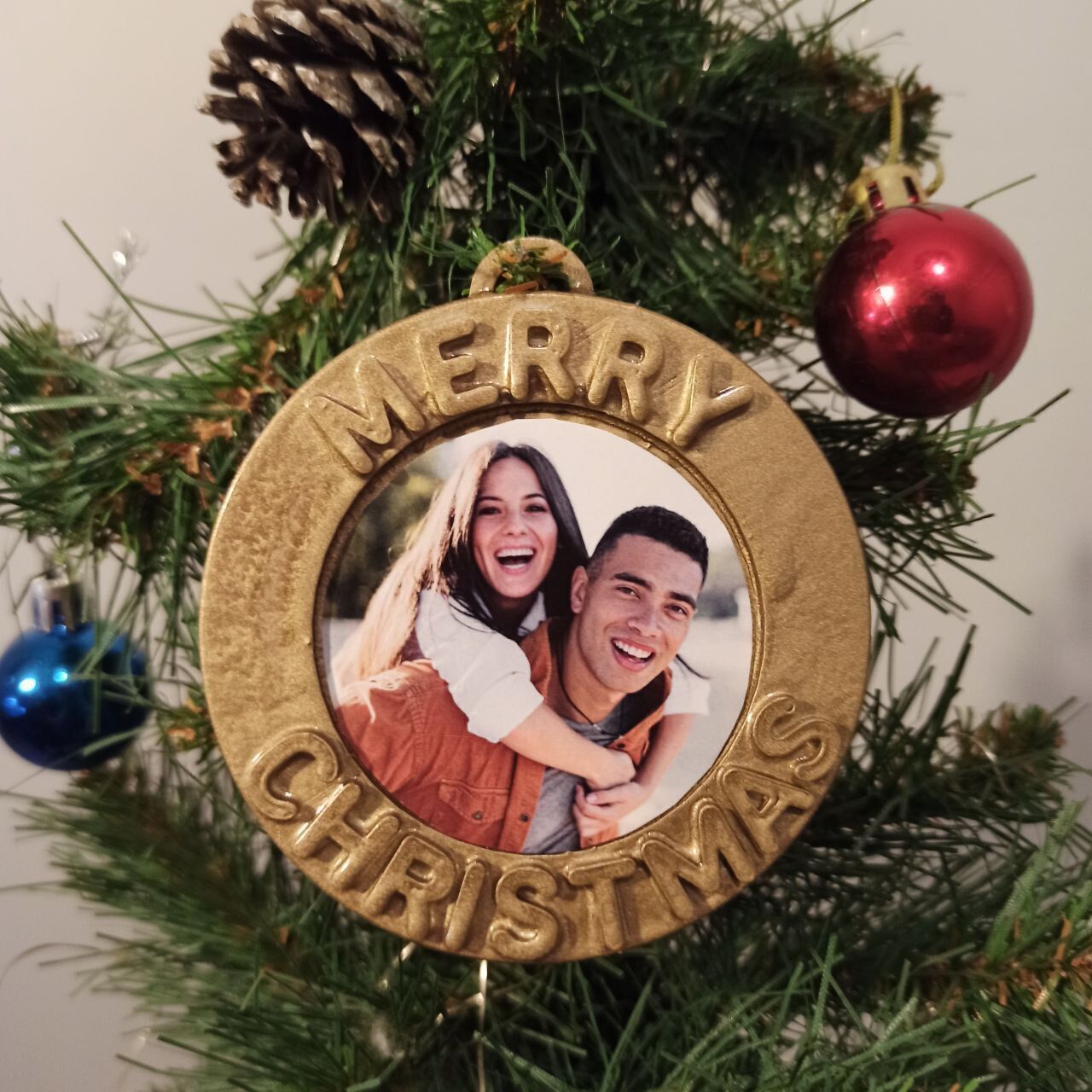 Personalized Christmas Ornaments with Photo 3D print model_10