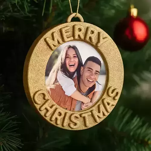 Personalized Christmas Ornaments with Photo 3D print model