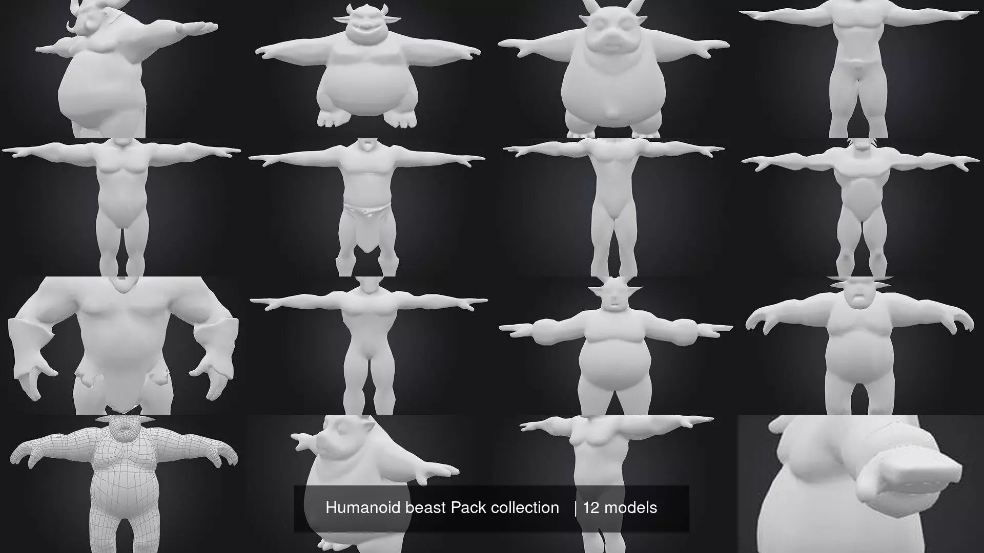Humanoid beast Pack collection _0