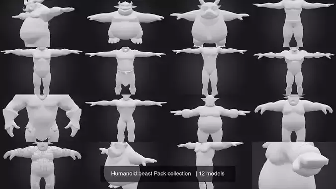 Humanoid beast Pack collection  