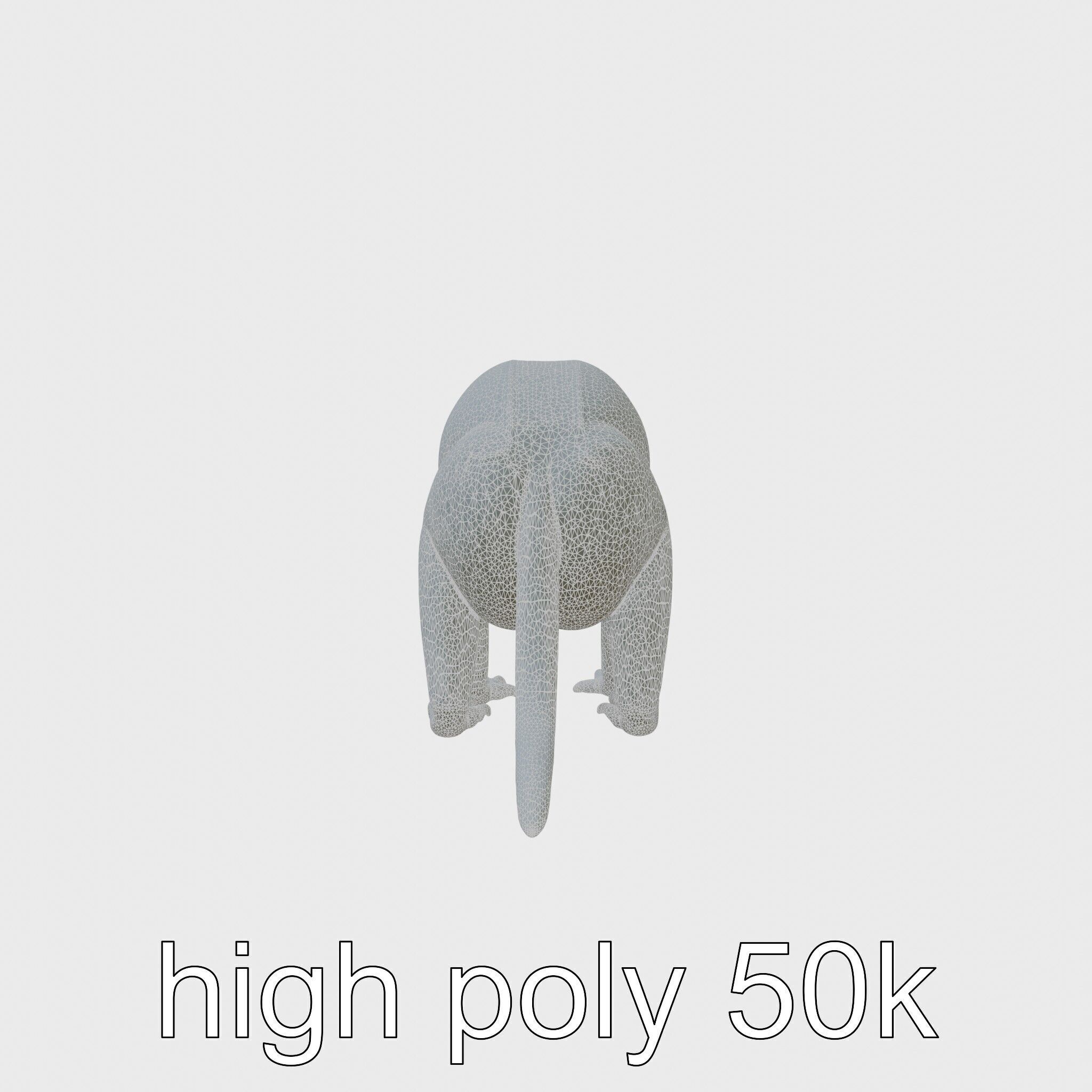 Colobus Monkey 3D Model with Flowing Fur Details Low-poly 3D model_8