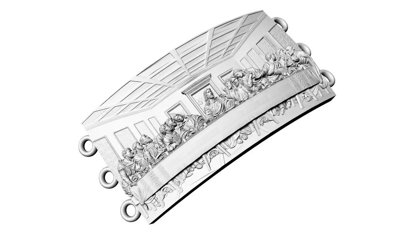 ultima cena  3D print model_0