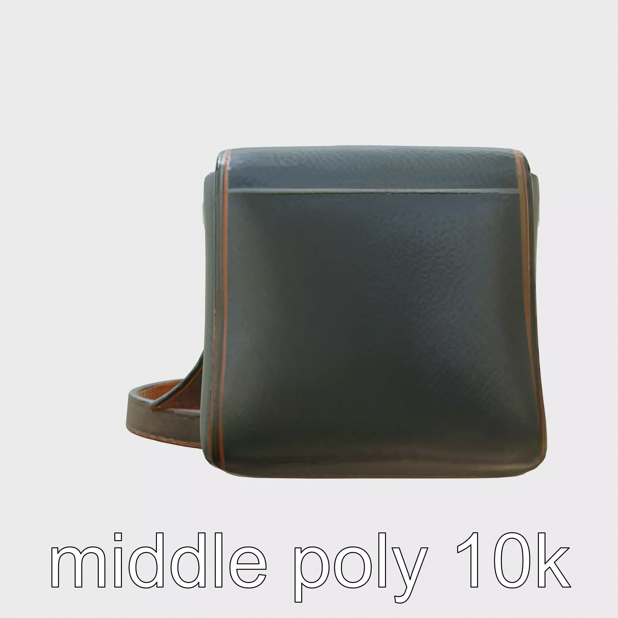 Genuine Leather Crossbody Bag Model Low-poly 3D model