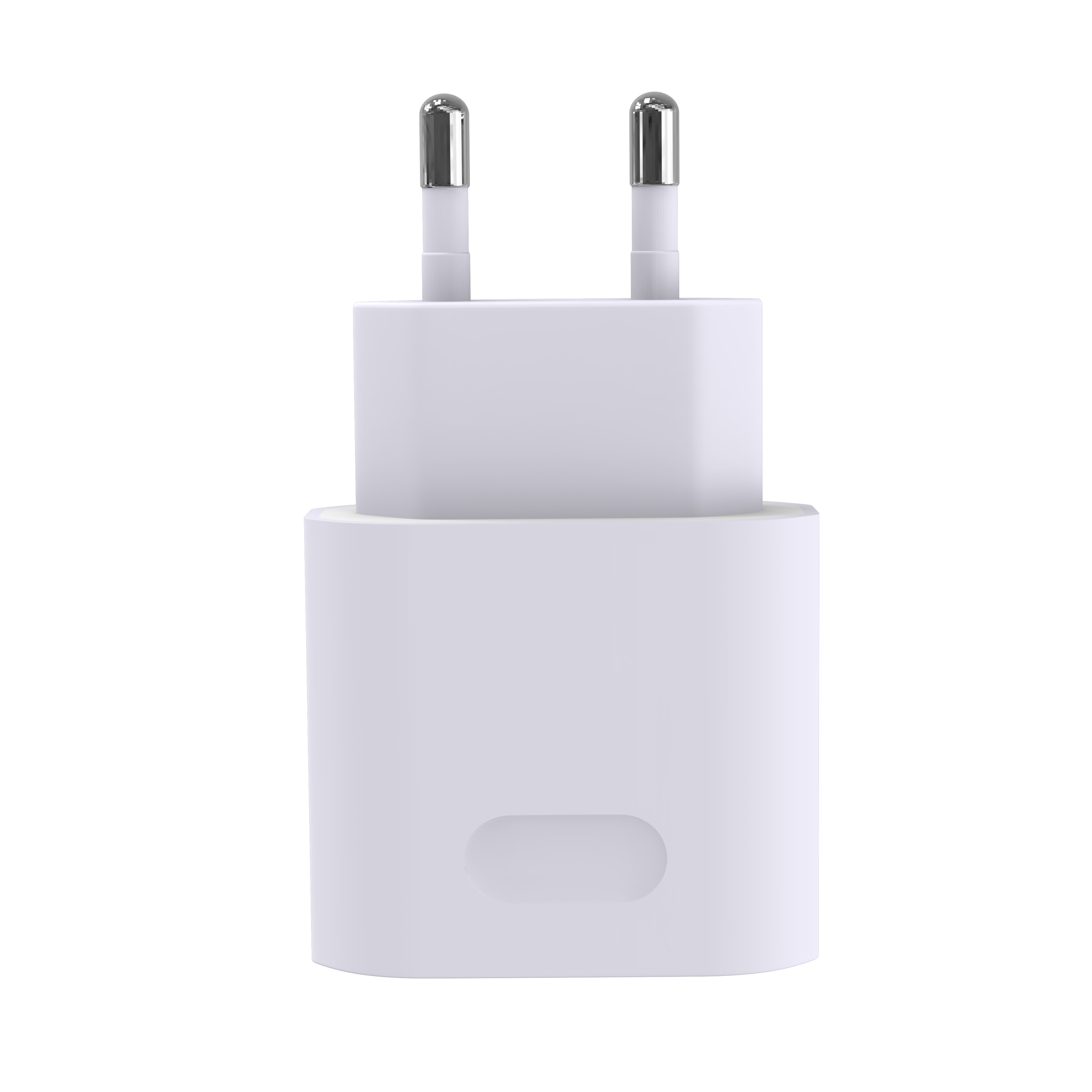 Phone charger white 3D model_6