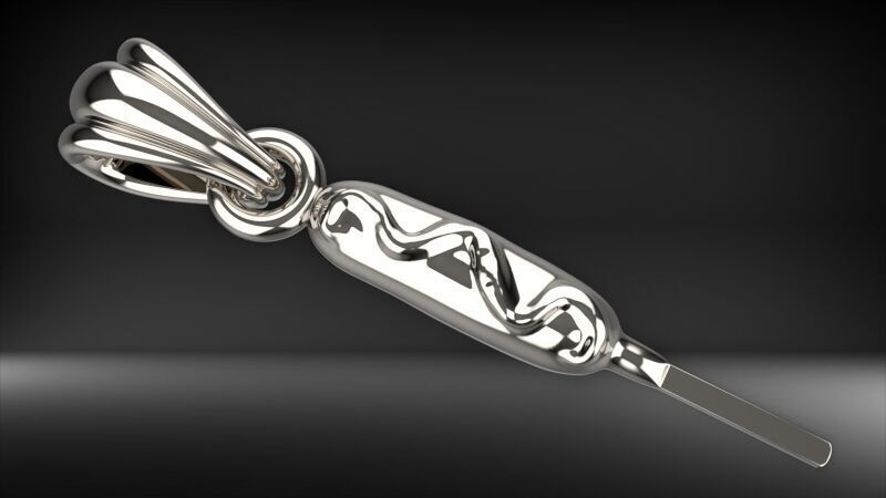 Corn Dog Pendant 3D print model_16