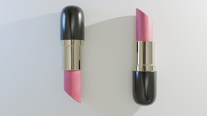 Simple lipstick 3D model