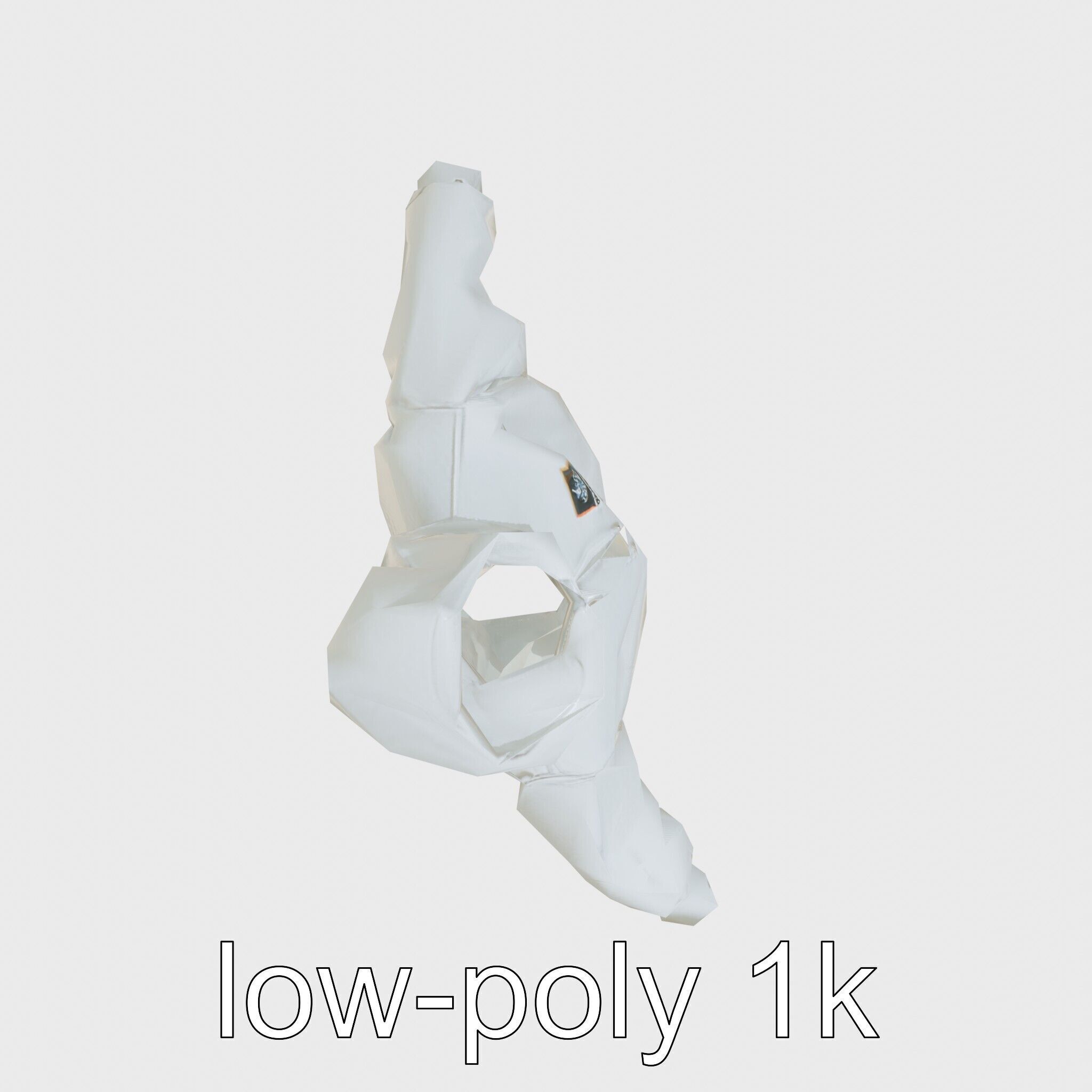 Hoodie with Chest Print Model Low-poly 3D model_22