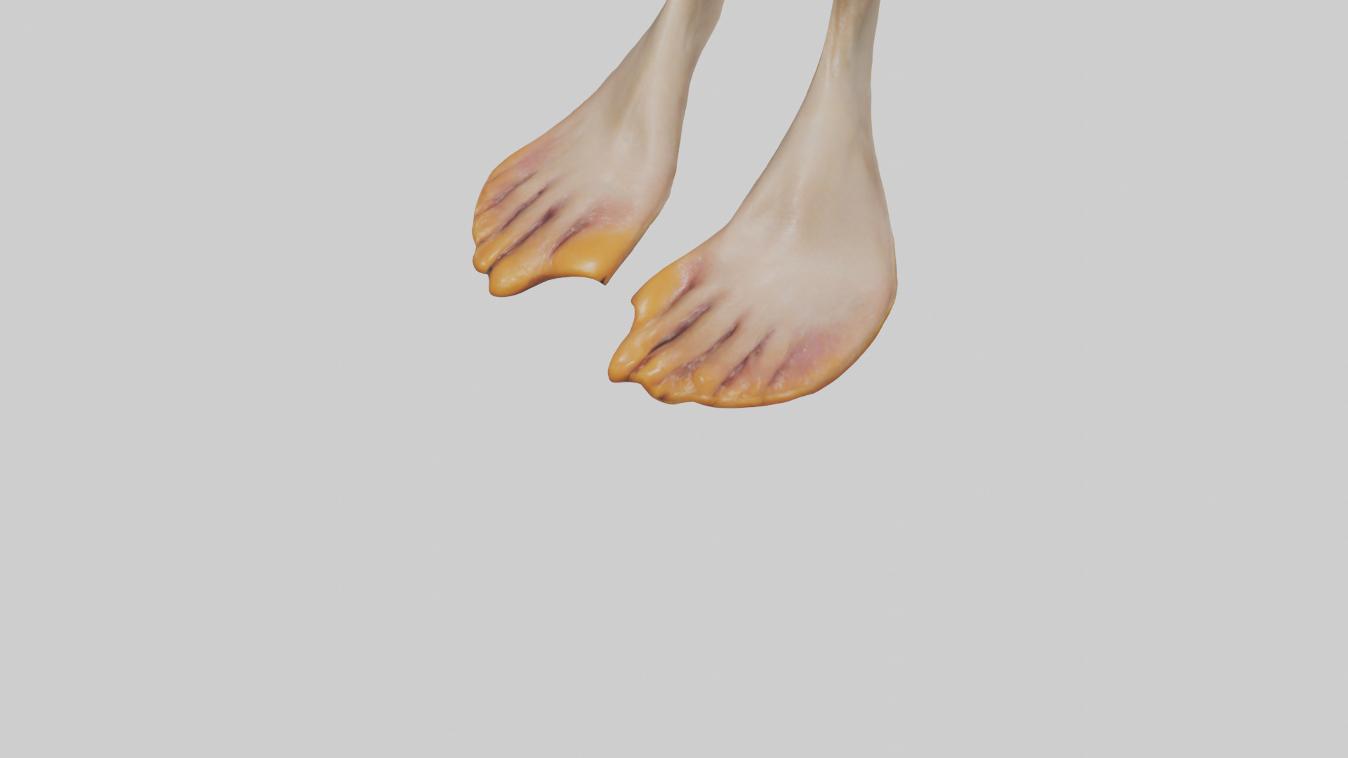 Duck Feet Low-poly 3D model_5