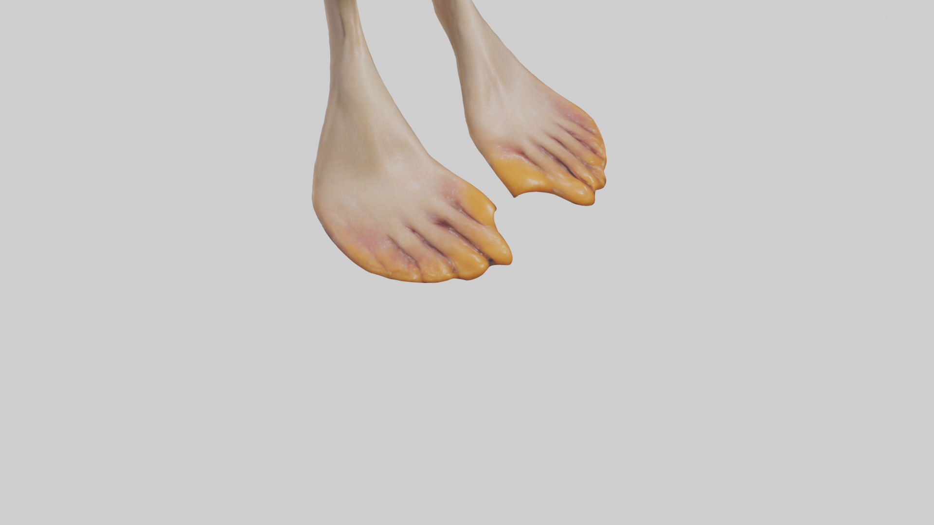 Duck Feet Low-poly 3D model_6
