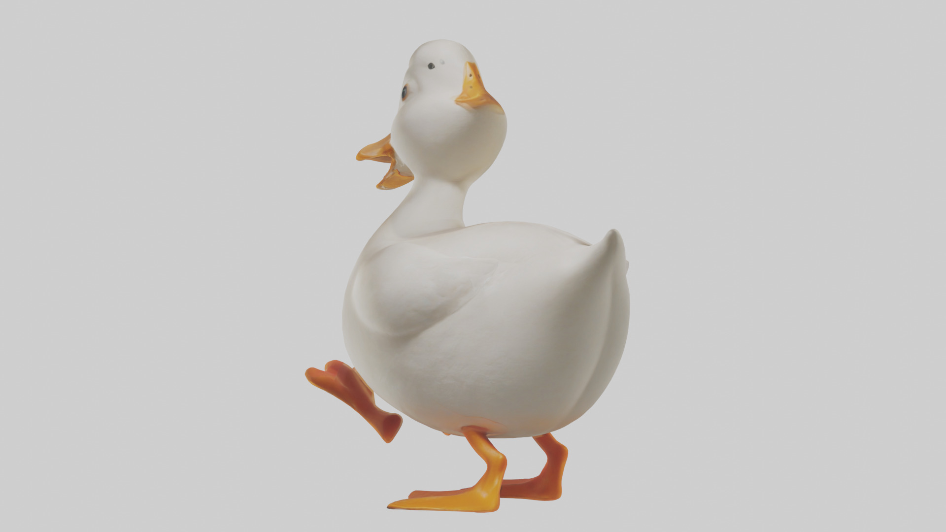 Duck waddling model 3D model_1