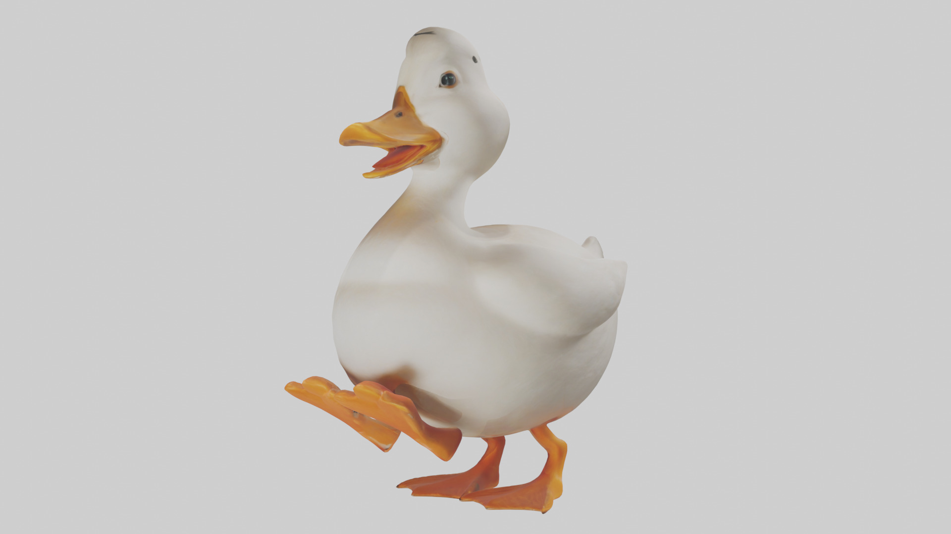 Duck waddling model 3D model_8