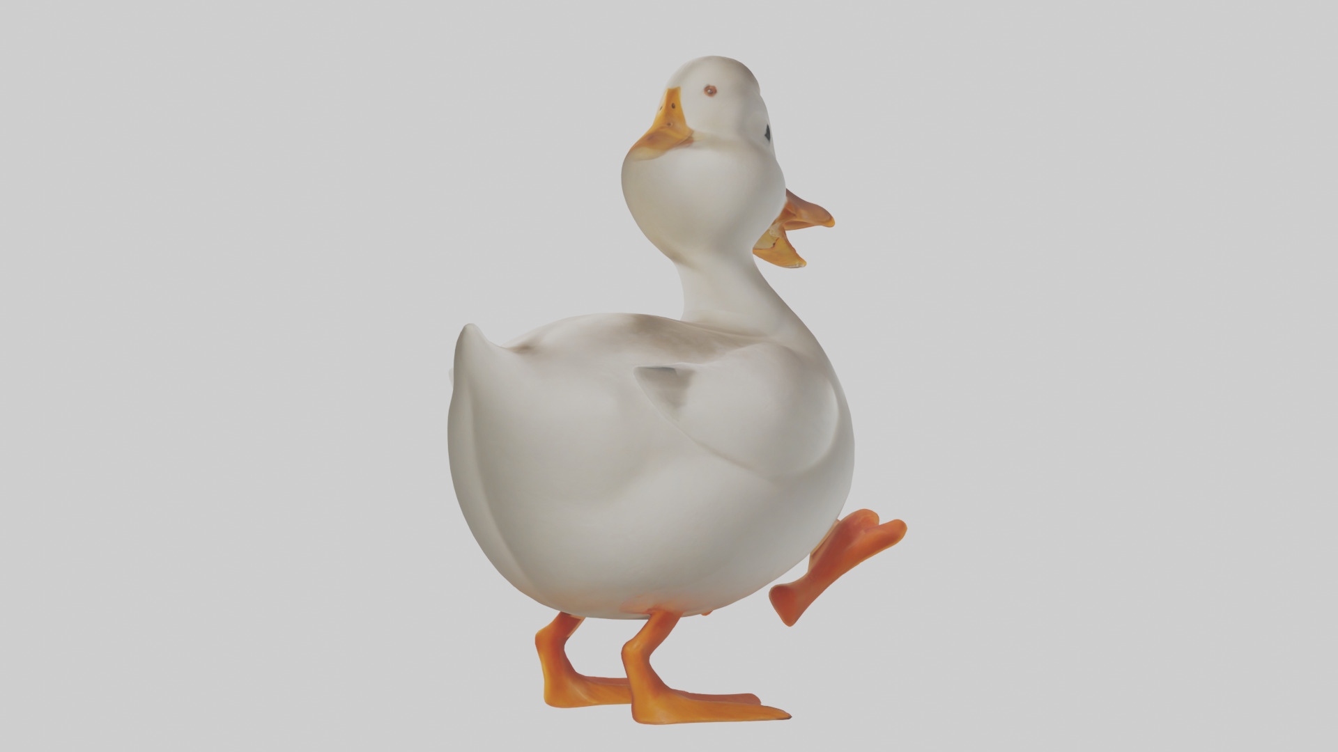 Duck waddling model 3D model_2