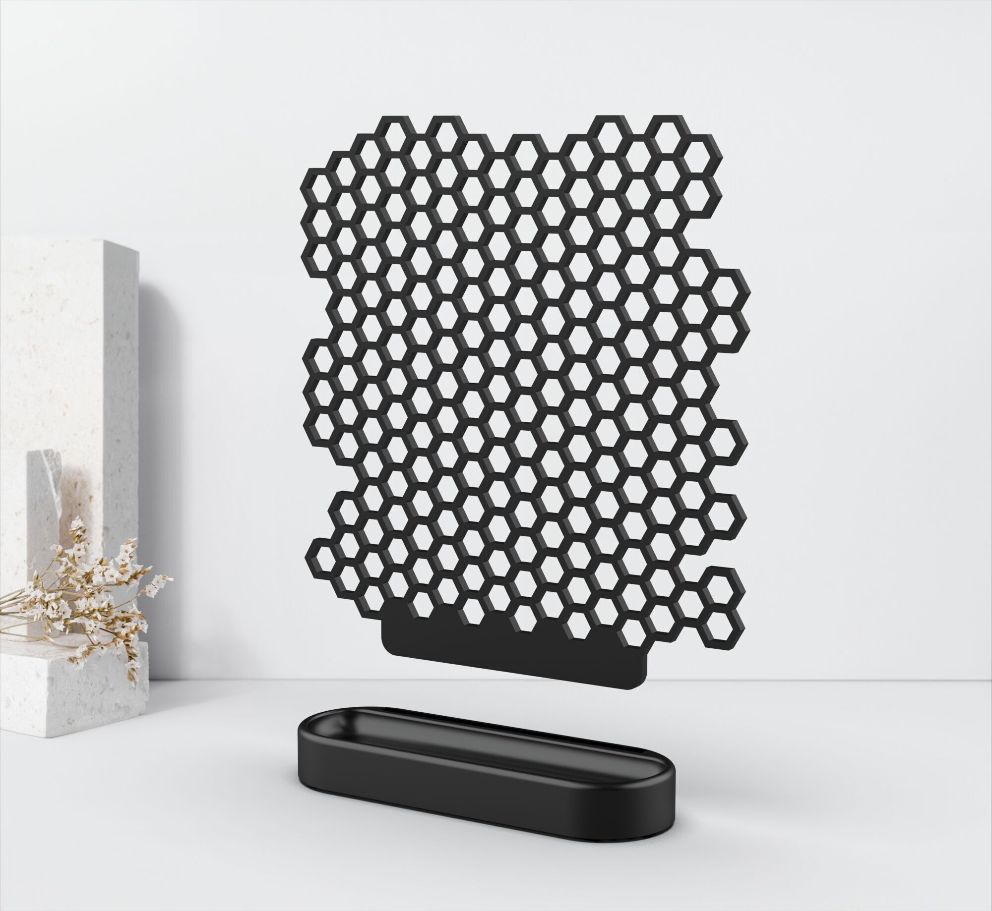 3D Honeycomb Jewelry Organizer 3D print model_2