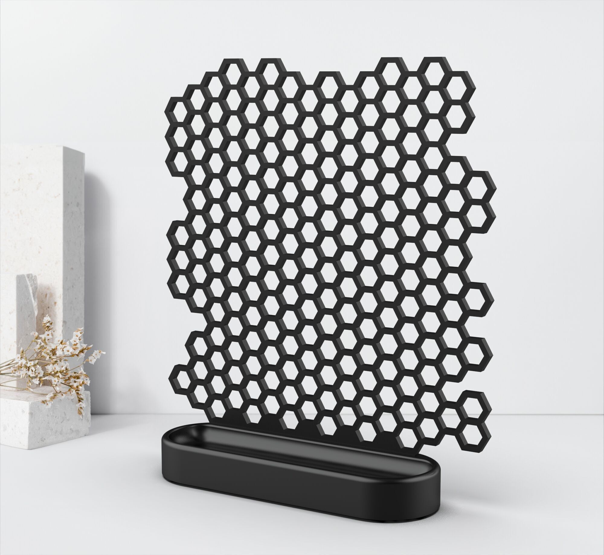 3D Honeycomb Jewelry Organizer 3D print model_3