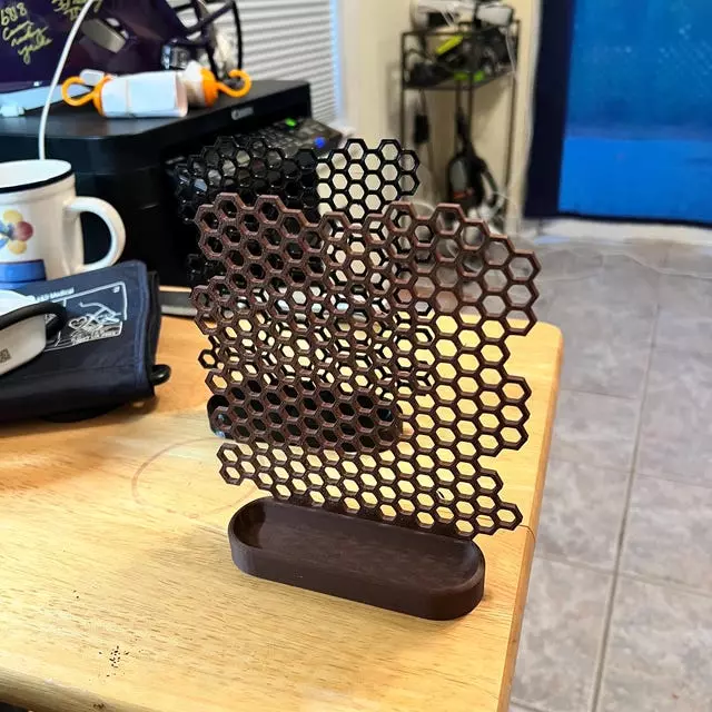 3D Honeycomb Jewelry Organizer 3D print model_6