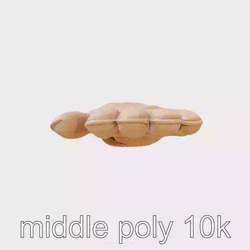 Suede Glove with Soft Lining 3D Model