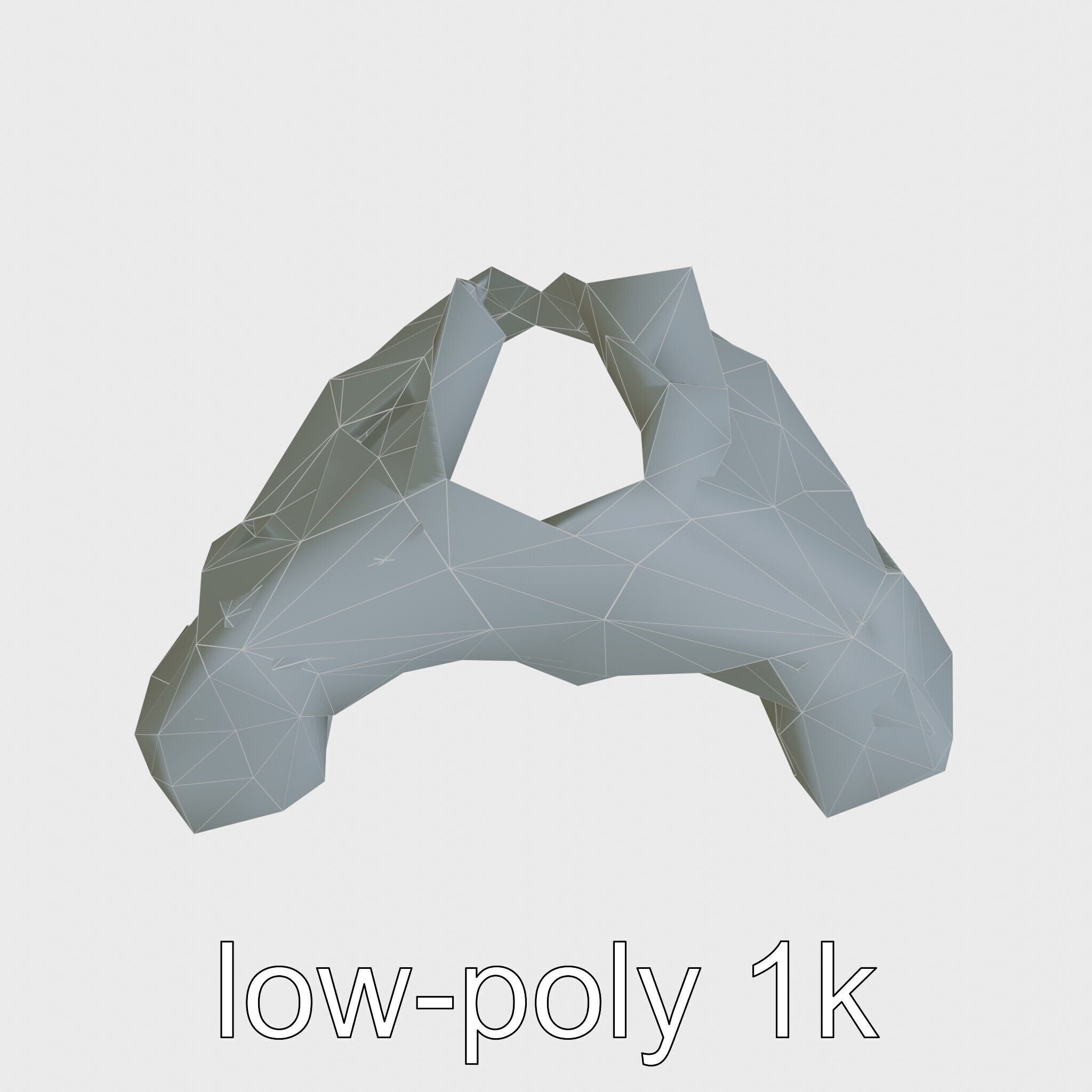 Stylish Denim Jacket with Distressed Features and Stud Accents Low-poly 3D model_25