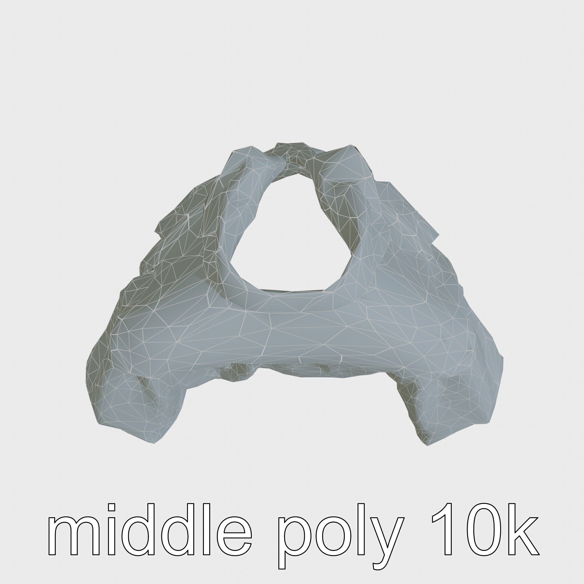 Stylish Denim Jacket with Distressed Features and Stud Accents Low-poly 3D model_9