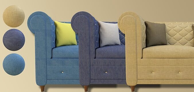 Fabric Sofa 3D model