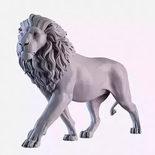 Lion Statue 3D print model