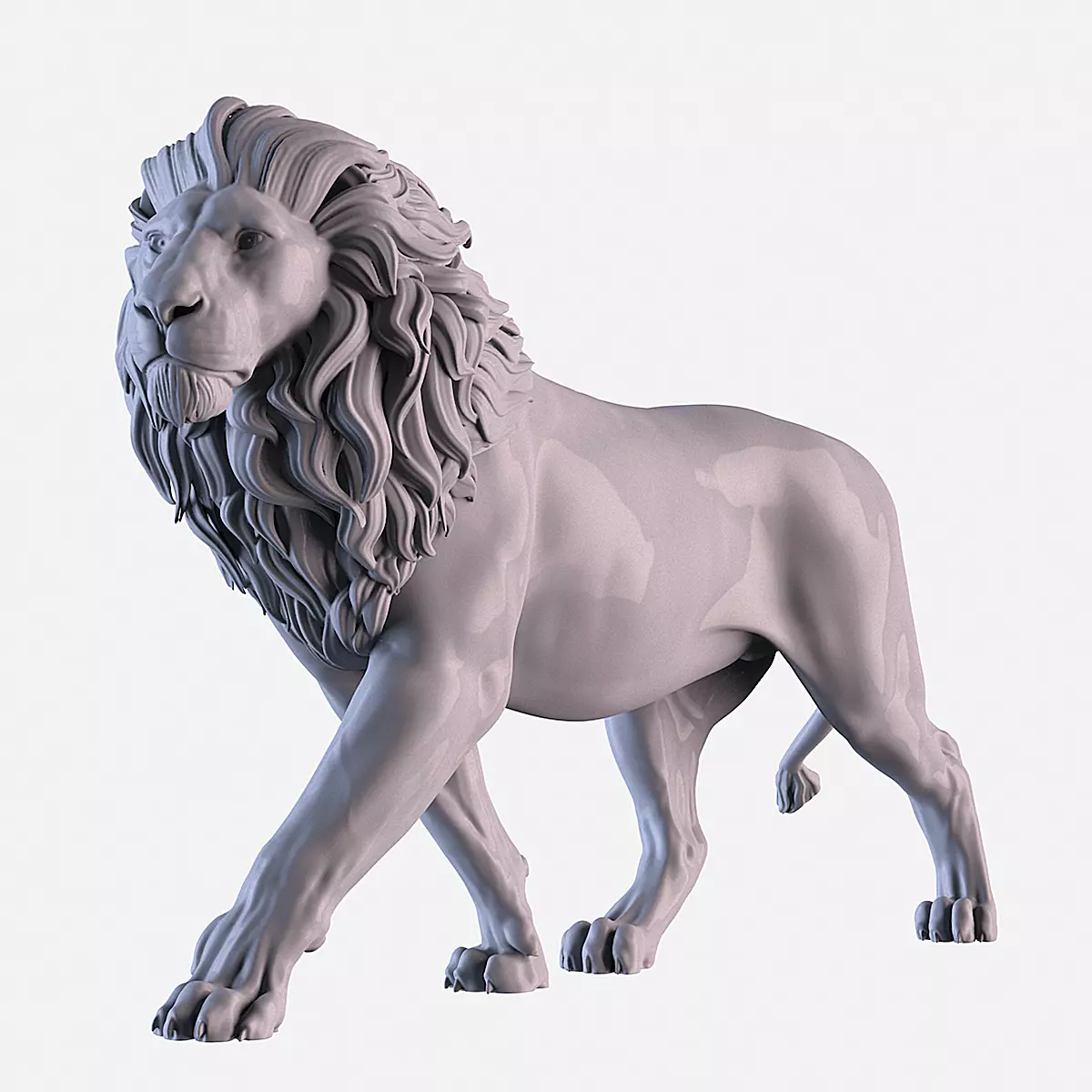 Lion Statue 3D print model_0