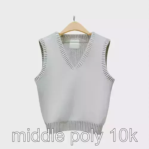 Elegant Sweater Vest with V-Neck Slim Fit Design