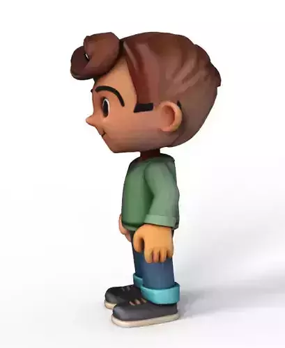 3d cartoon boy 