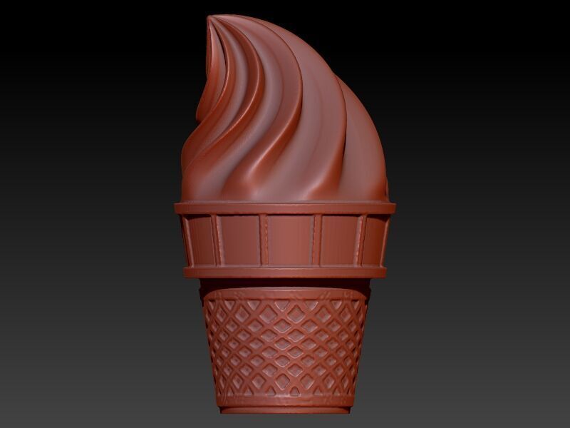 ice cream pendant Necklace Charm bracelet Jewelry gift 3D print model_3
