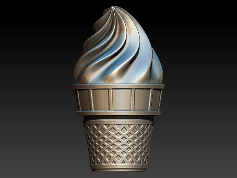 ice cream pendant Necklace Charm bracelet Jewelry gift 3D print model_25