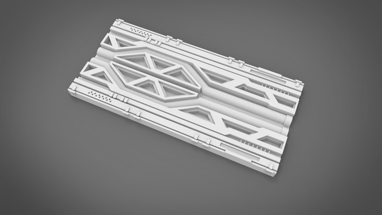 Scifi wall architect kitbash 3 3D print model_5