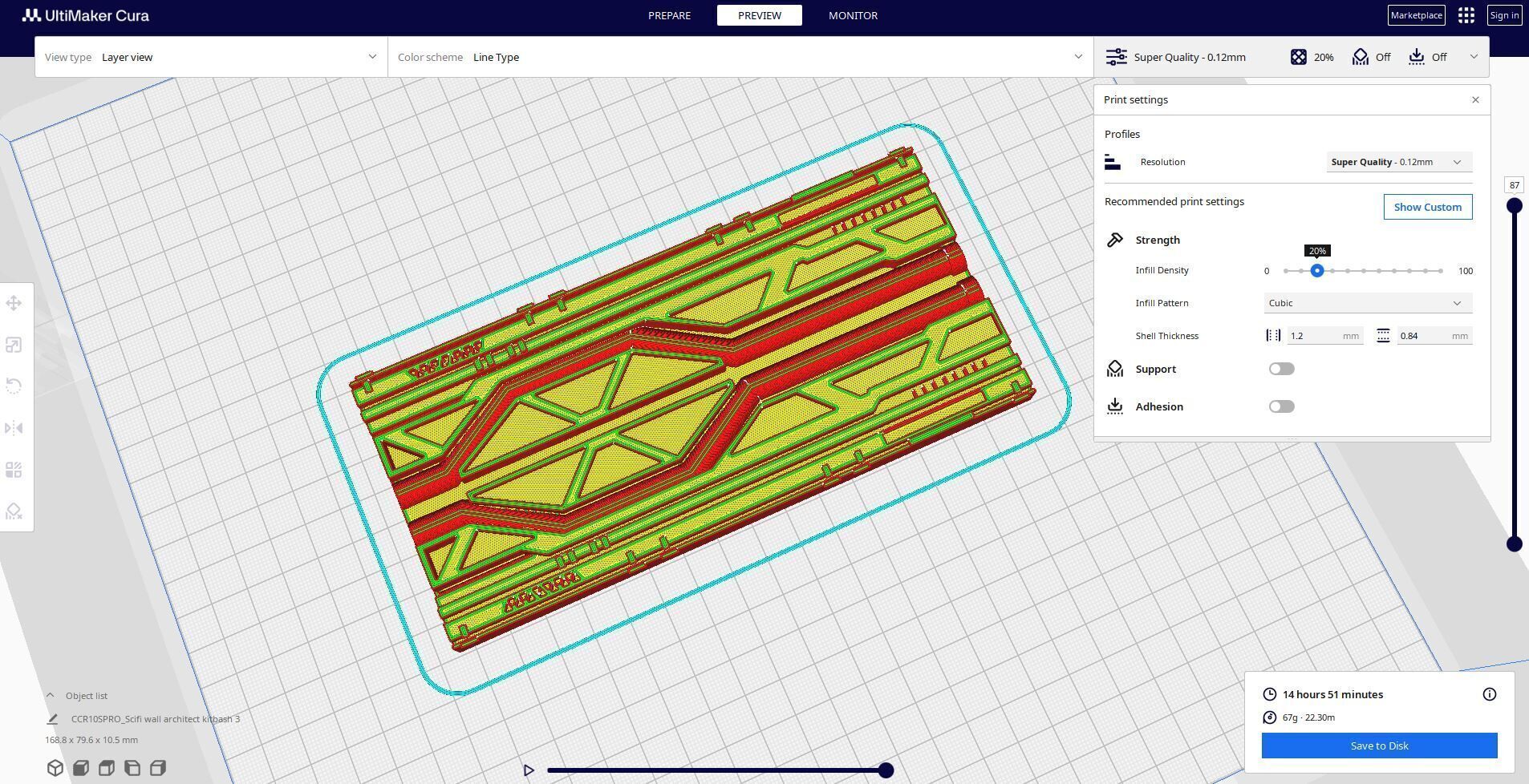 Scifi wall architect kitbash 3 3D print model_1
