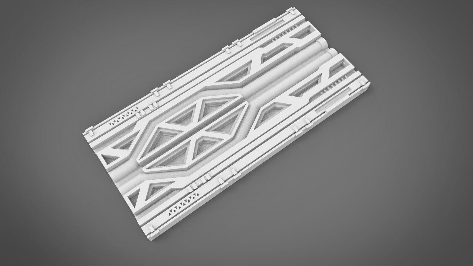 Scifi wall architect kitbash 3 3D print model_2