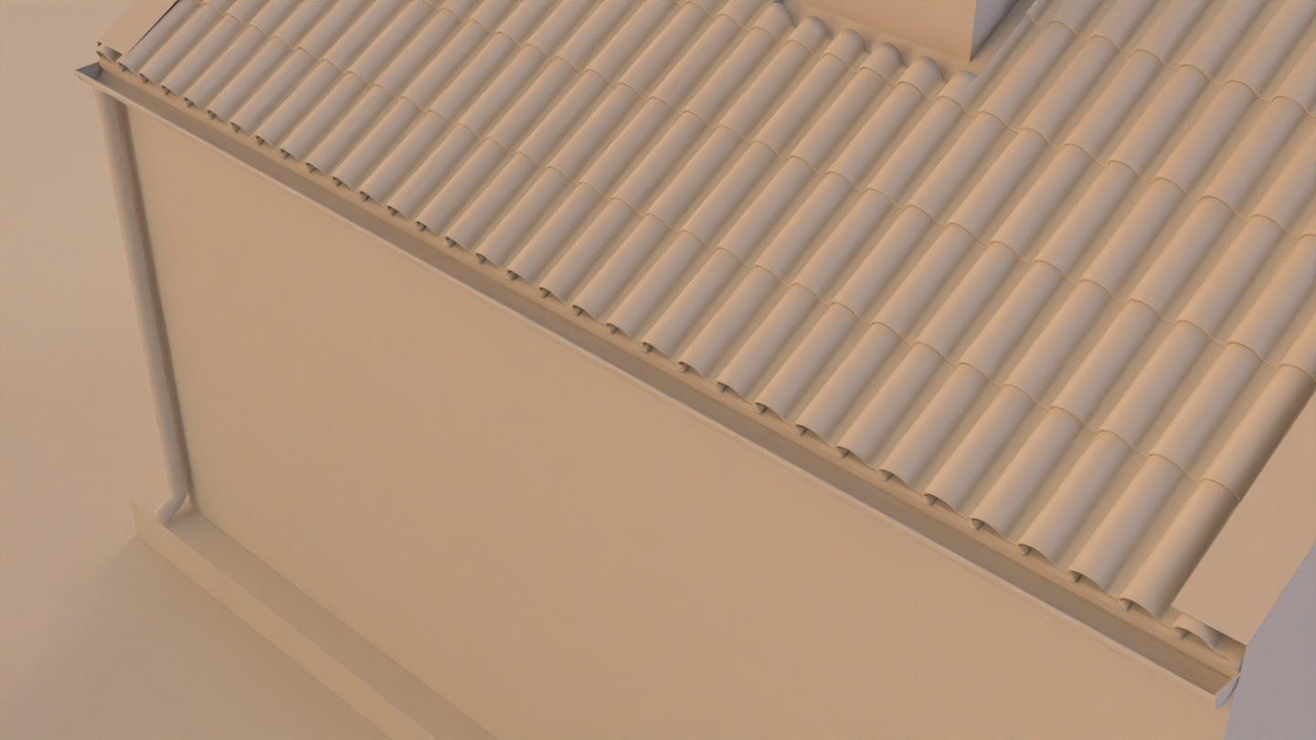 Little home Low-poly 3D model_10