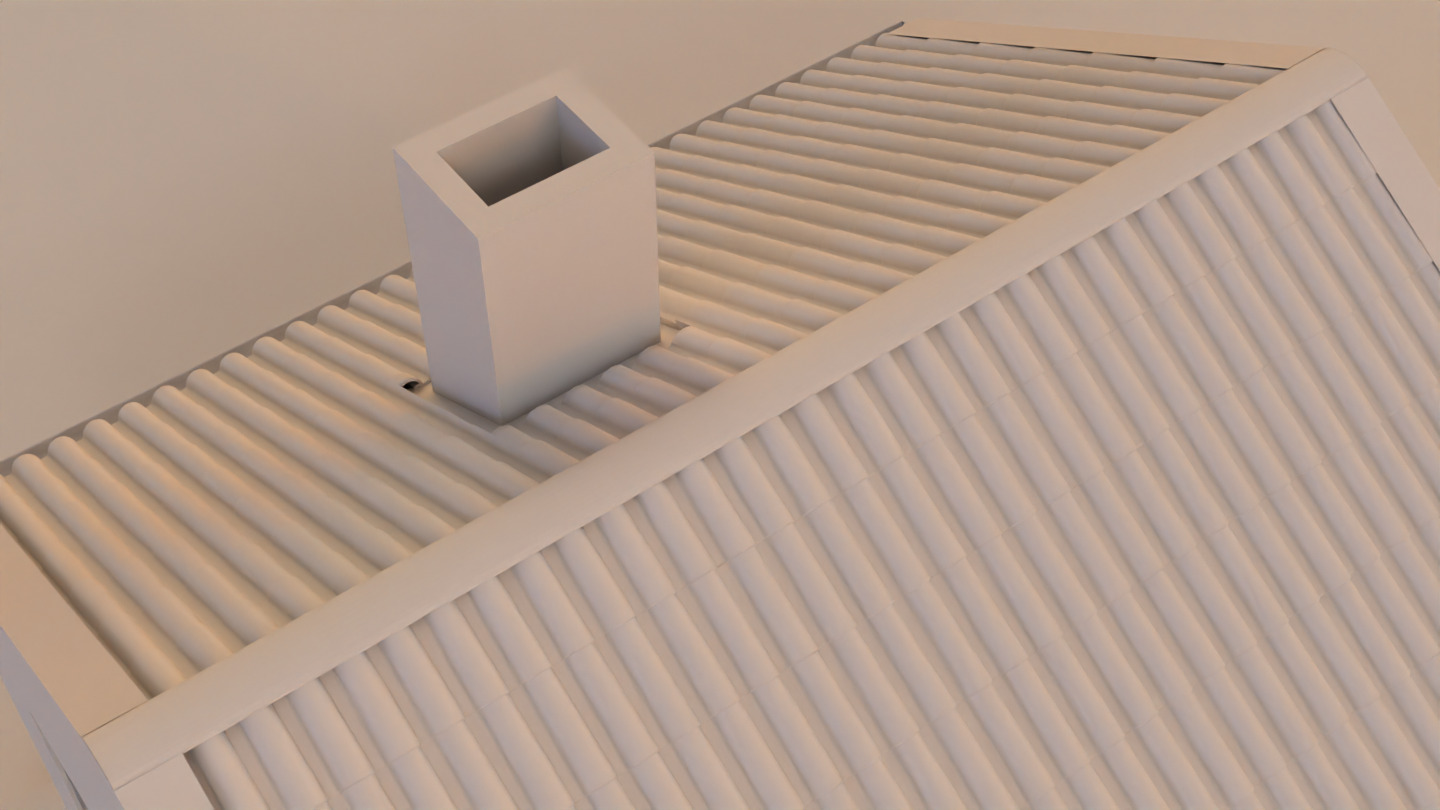 Little home Low-poly 3D model_11