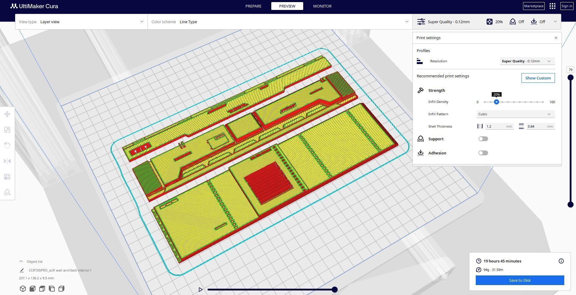 sci-fi wall architect interior kitbash 3D print model_1