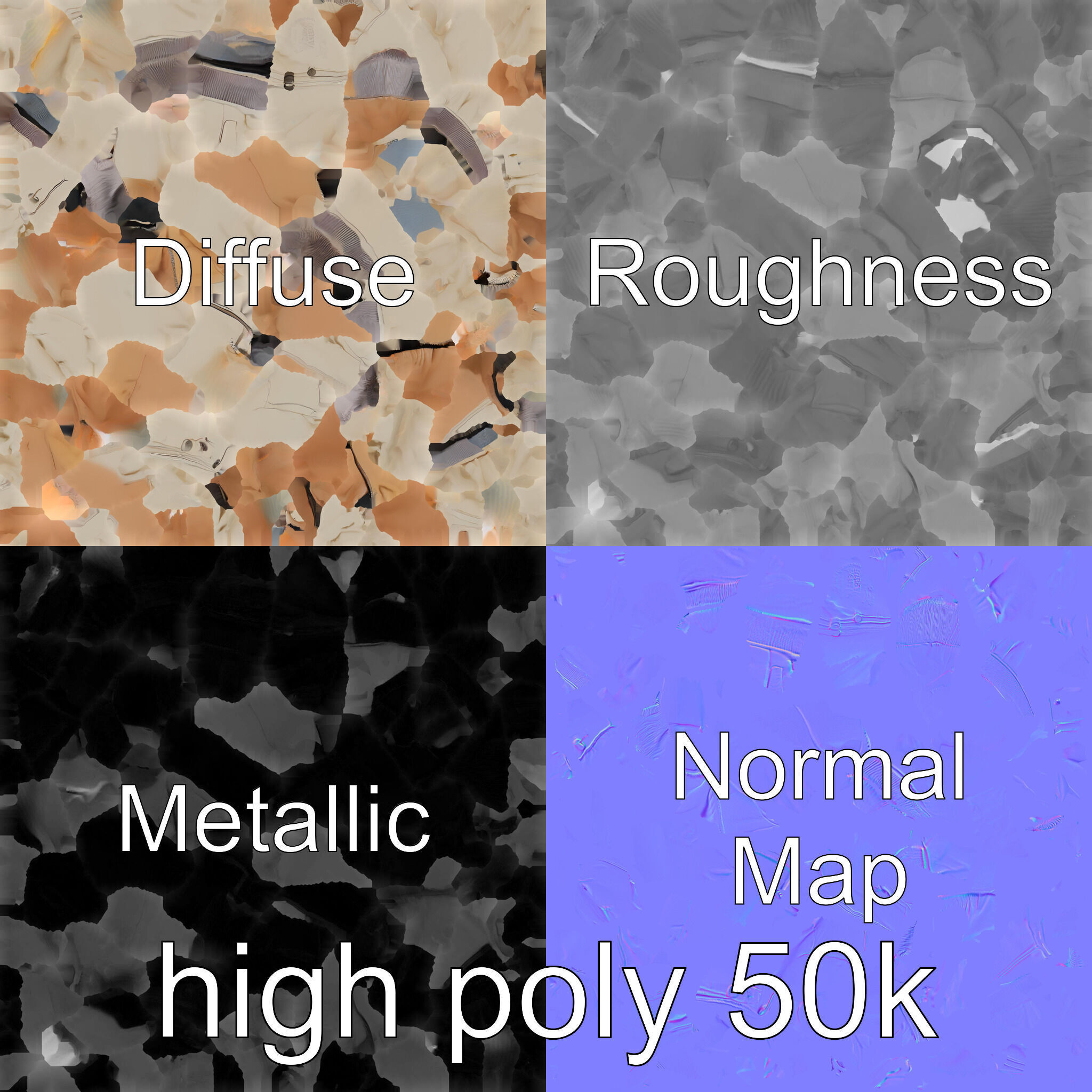 Cozy Soft Lined Home Jacket 3D Model Texture_32