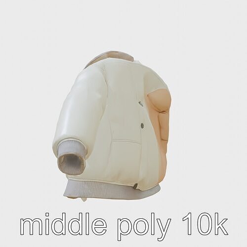 Cozy Soft Lined Home Jacket 3D Model Texture