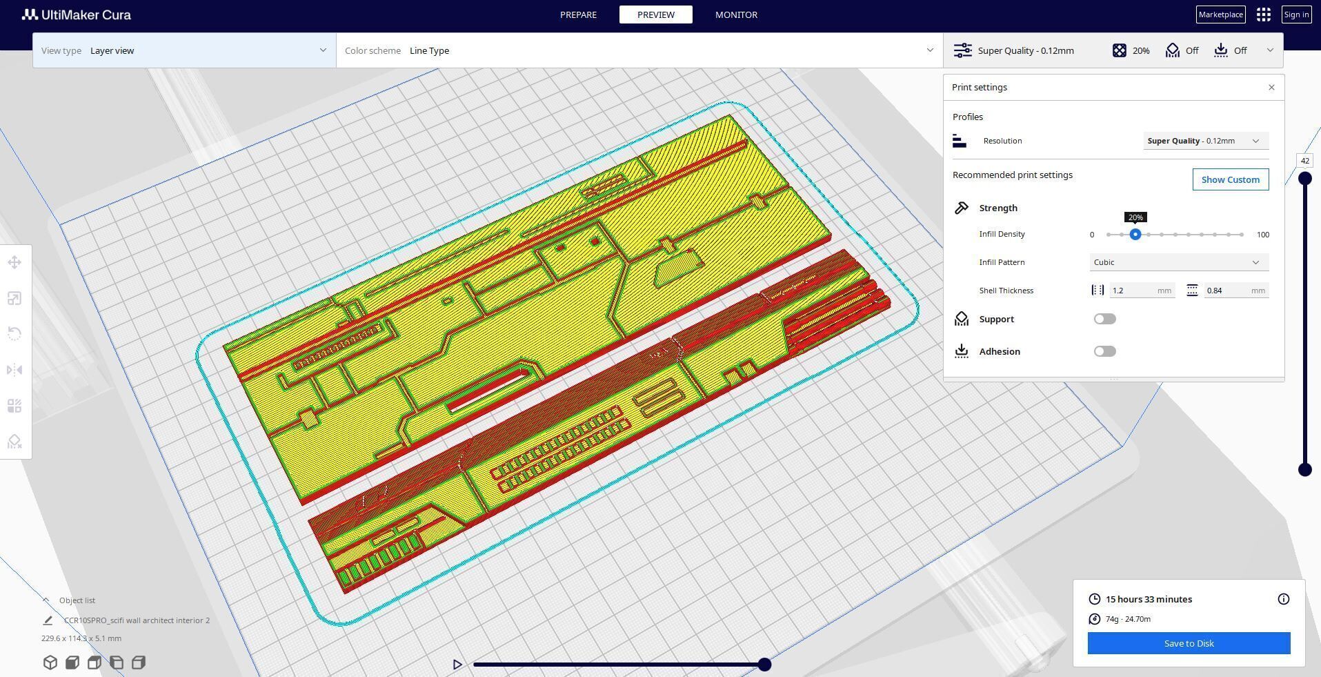 sci-fi wall architect interior kitbash 3 3D print model_1