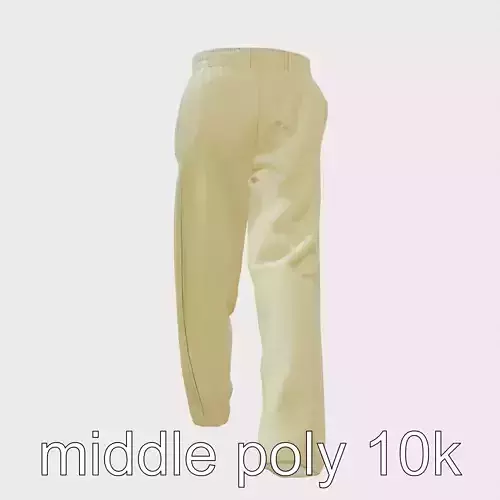 Banana Trousers Wide Leg Fashion Model