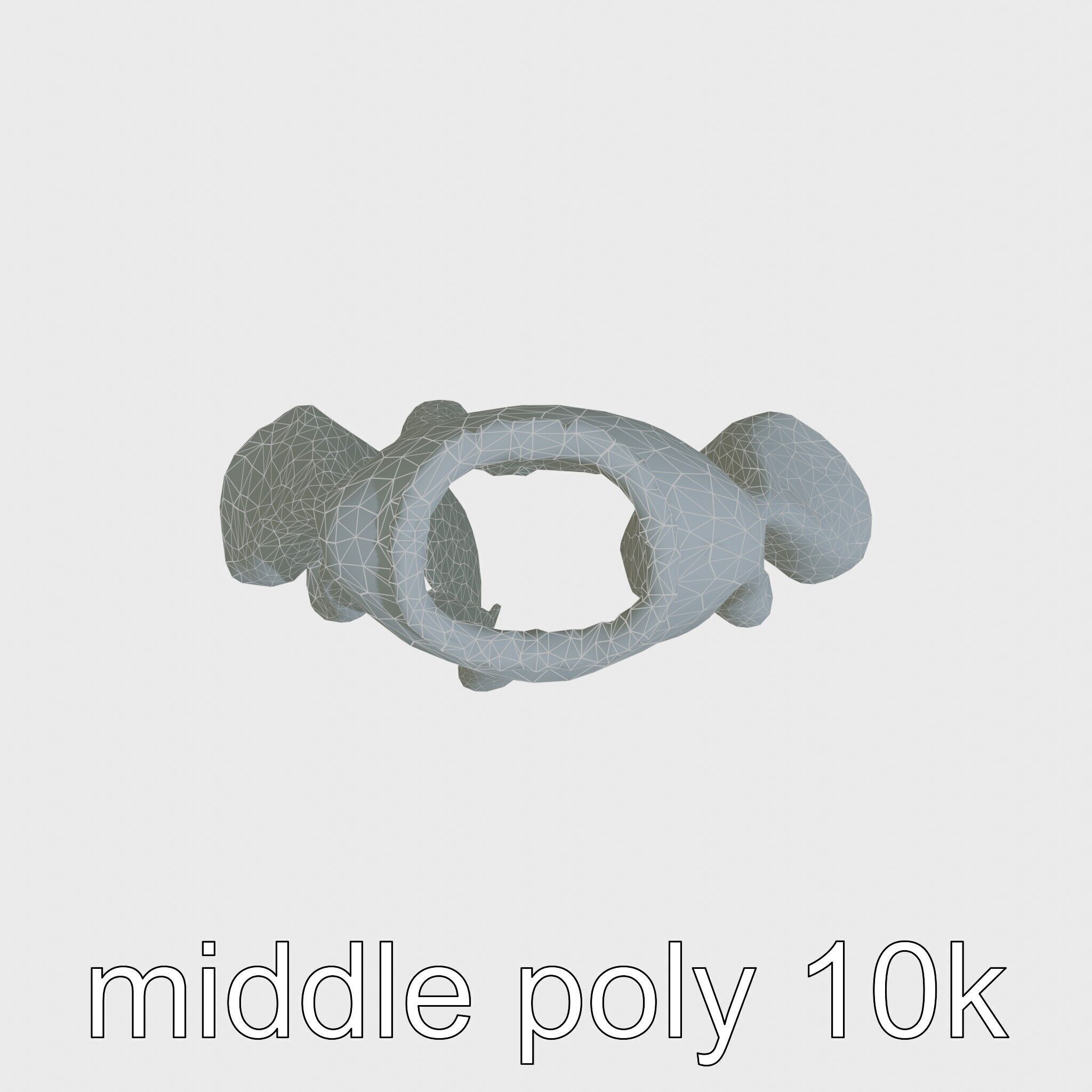 Poncho with Fringed Edges and Belt Tie Low-poly 3D model_19