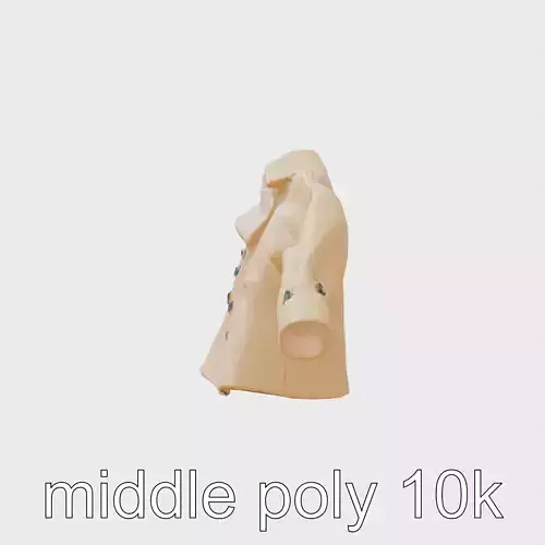 Oversize Double-Breasted Coat Model