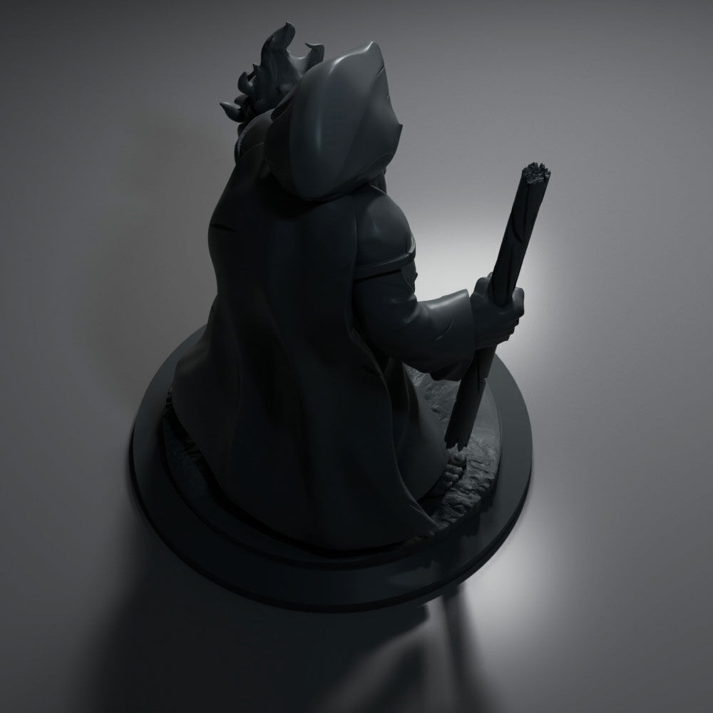 WIZARD MINIATURE stl 3D model_3