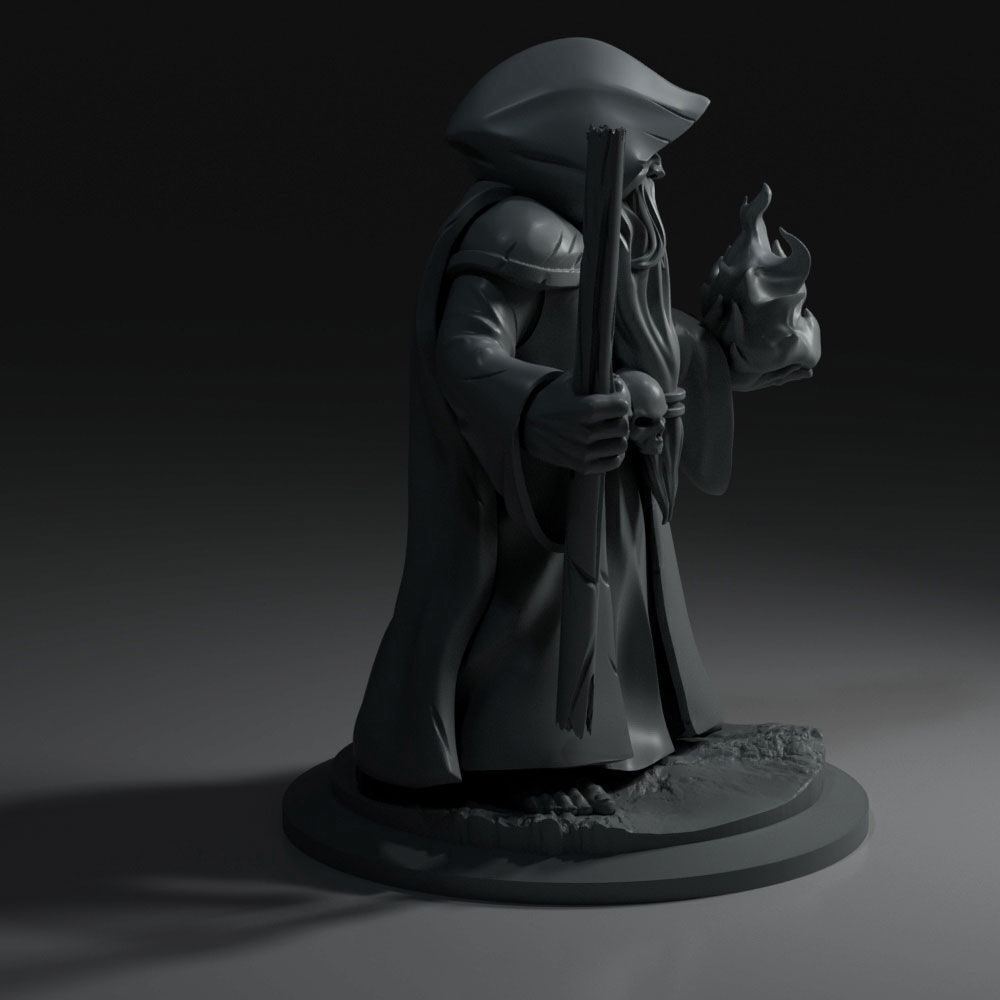 WIZARD MINIATURE stl 3D model_2