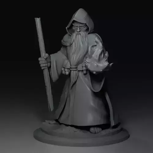 WIZARD MINIATURE stl
