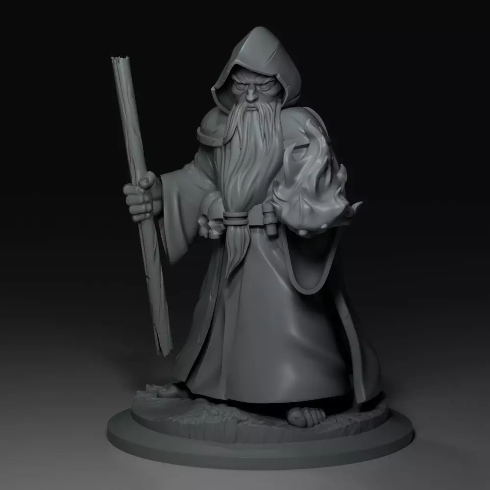 WIZARD MINIATURE stl 3D model_0