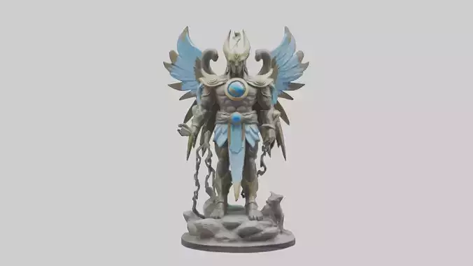 Earth and Sky Guardian Statue model