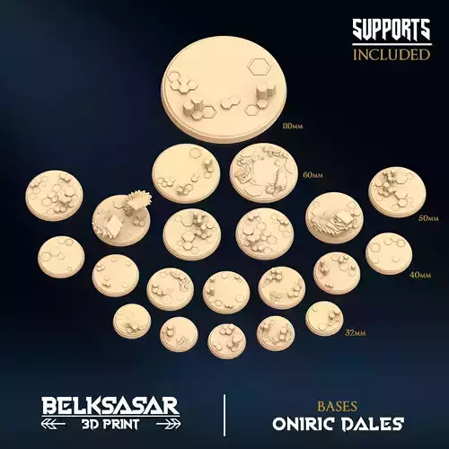 Oniric Dales - Bases 3D print model