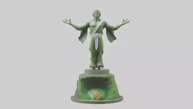 Earth Awareness Hero Statue model 2
