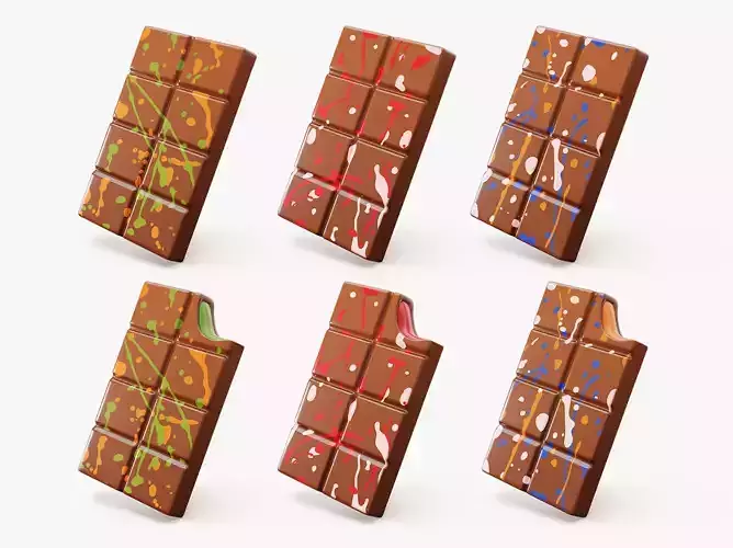 Dubai Chocolate Bar Stylized